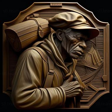 3D model The porter from Fairfield American artist (STL)